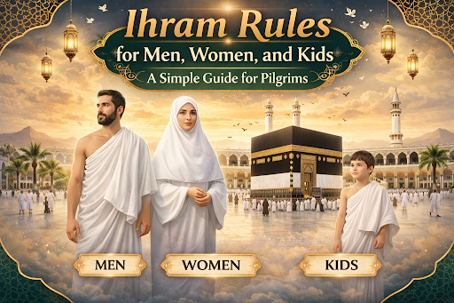 Ihram Rules for Men, Women, and Kids: A Simple Guide for Pilgrims
