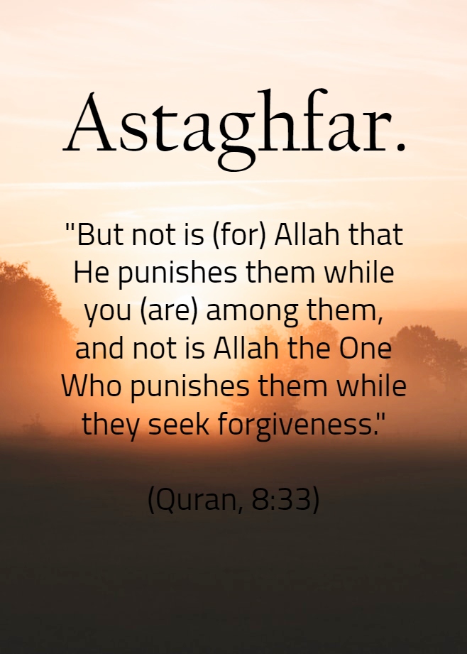 Astaghfar - Islamic Quotes in Englsih