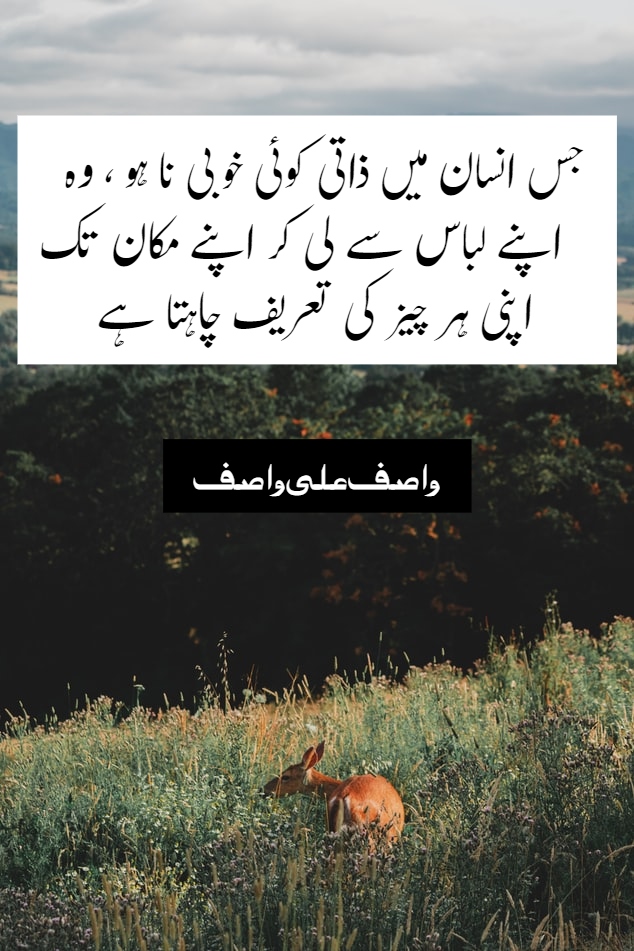 – Wasif Ali Wasif Quotes in Urdu