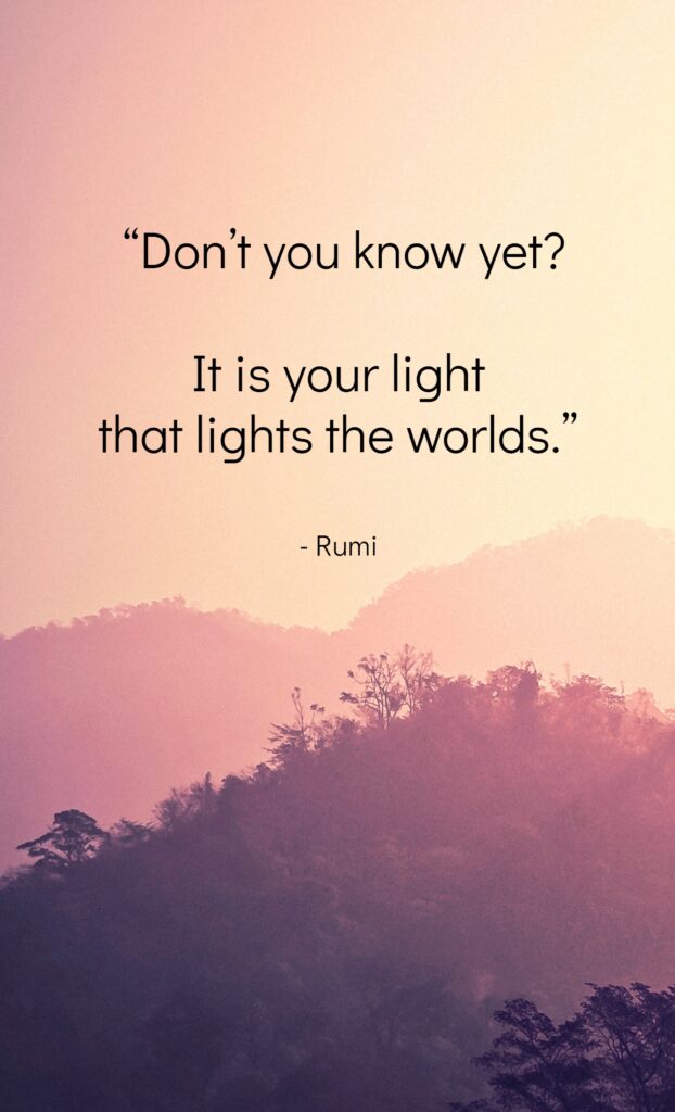 Rumi Wisdom Quotes about Love, Life, Inner Peace and Patience