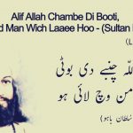 الف اللّه چنبے دی بوٹی | Alif Allah Chambe Di Booti (Lyrics) – Sultan Bahu ​