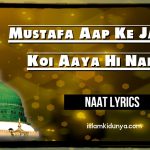 Mustafa Aap Ke Jaisa Koi Aaya Hi Nahi – Lyrics
