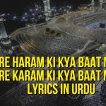 Tere Haram Ki Kya Baat Maula – Tere Karam Ki Kya Baat Maula – Lyrics