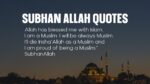 15+ SUBHAN ALLAH Quotes - Islamic Quotes Collection