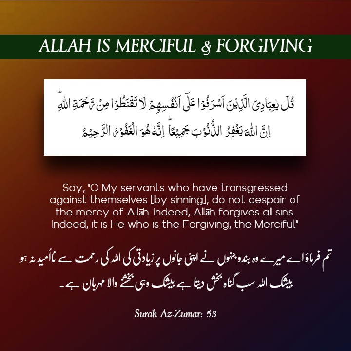 The Mercy of Allah | Quranic Ayat about Allah's Forgiveness